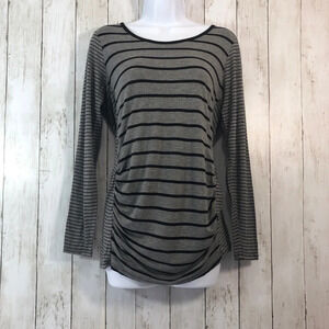 Jessica Simpson Striped Maternity Top Small